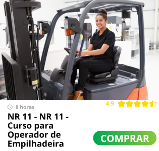 NR 11 - Curso para Operador de Empilhadeira